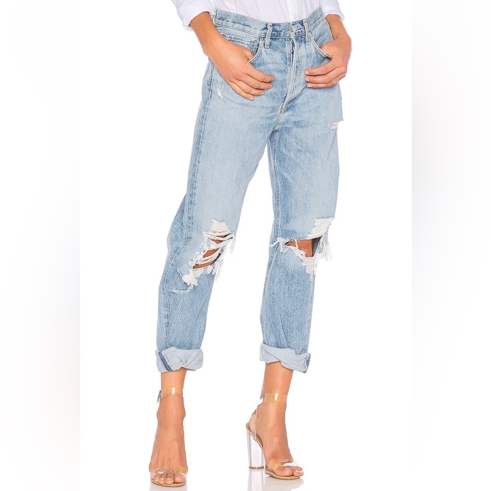 AGOLDE - 90’s Mid Rise Loose Fit Jeans in Fall Out - Size 25